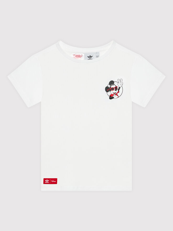 adidas adidas Marškinėliai Disney Mickey And Friends HF7576 Balta Regular Fit