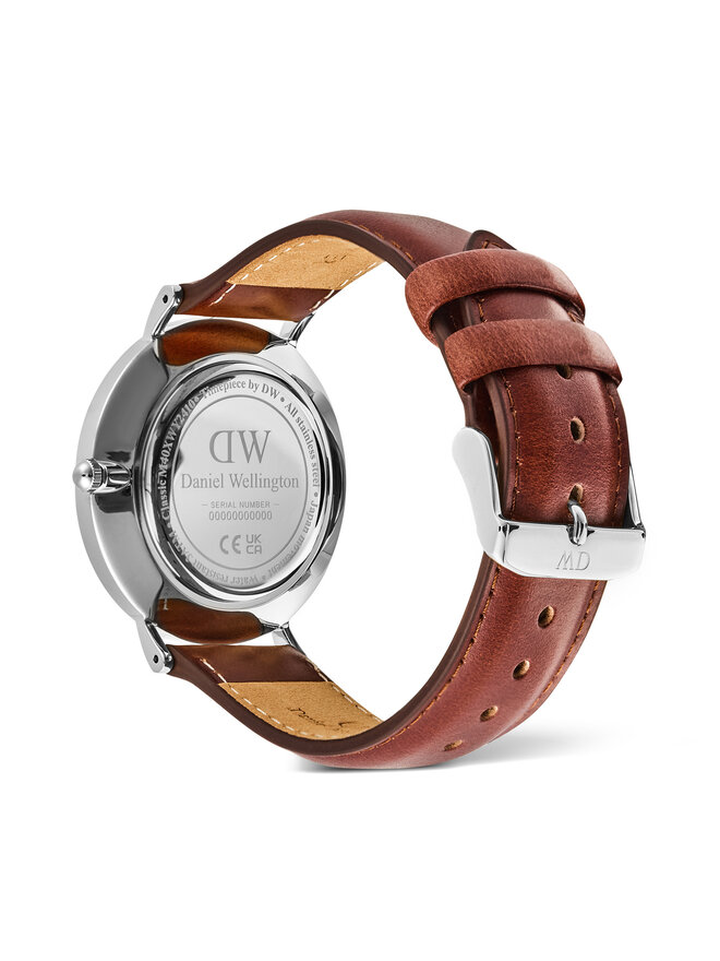Daniel Wellington Ρολόι Daniel Wellington Classic St Mawes DW00100867 Καφέ