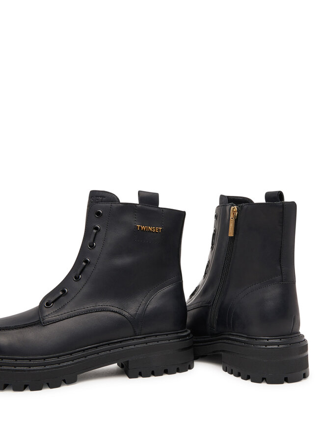 TWINSET Bokacsizma TWINSET 252TCP184 Fekete