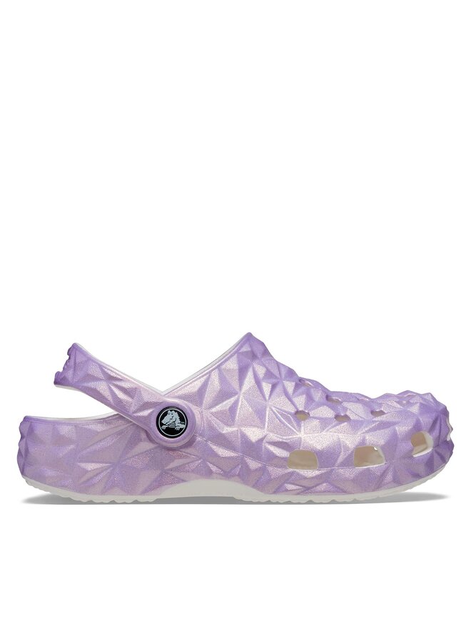 Crocs Pantoletten Crocs Classic Iridescent Geo Clog 209841 Violett
