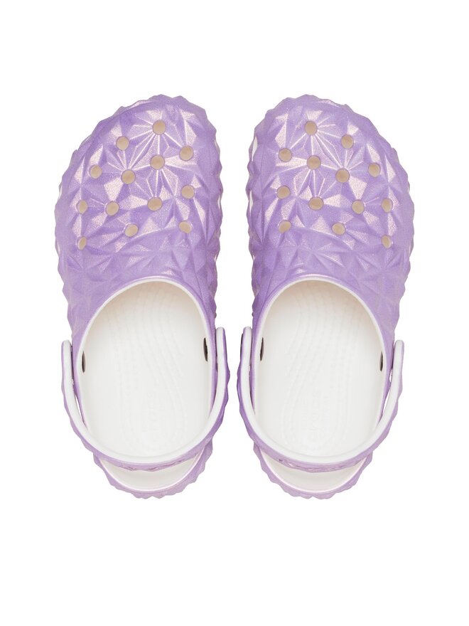 Crocs Pantoletten Crocs Classic Iridescent Geo Clog 209841 Violett