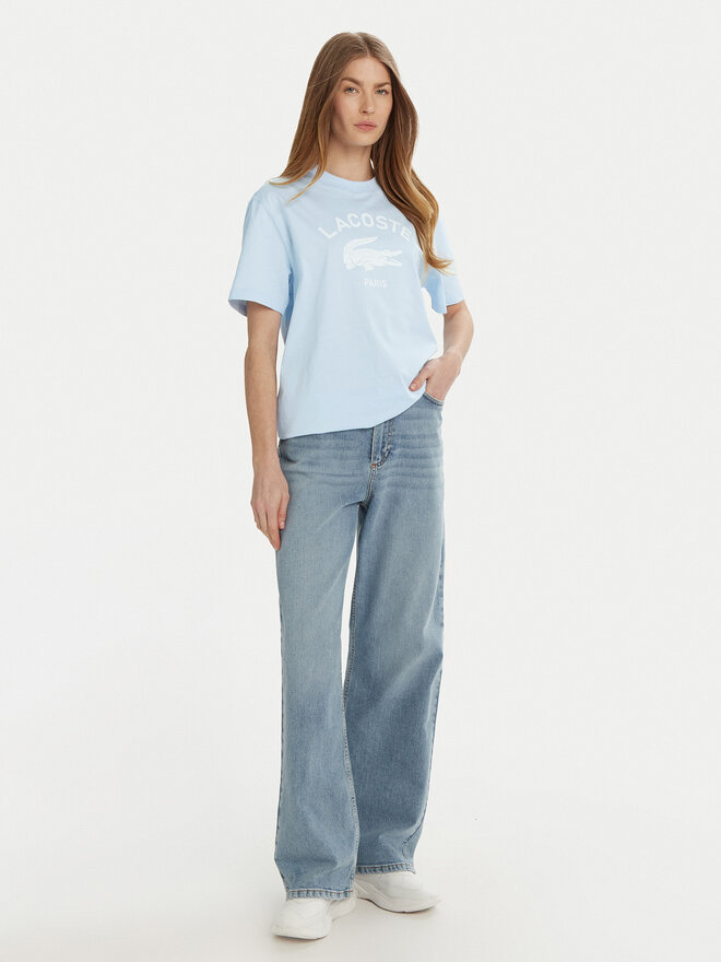 Lacoste Lacoste T-Shirt TH2733 Himmelblau Regular Fit