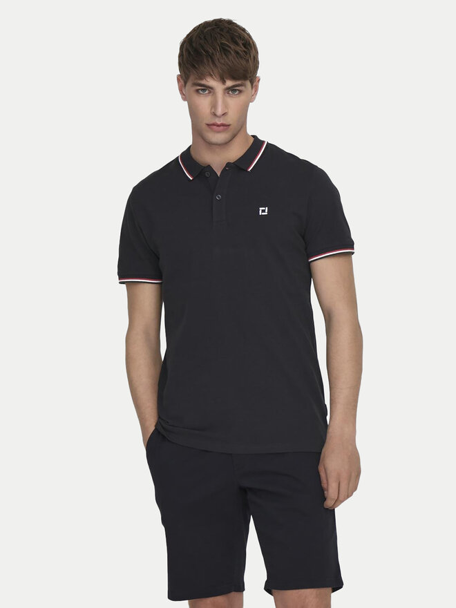 Only & Sons Only & Sons Pólóing Fletcher 22024827 Sötétkék Regular Fit