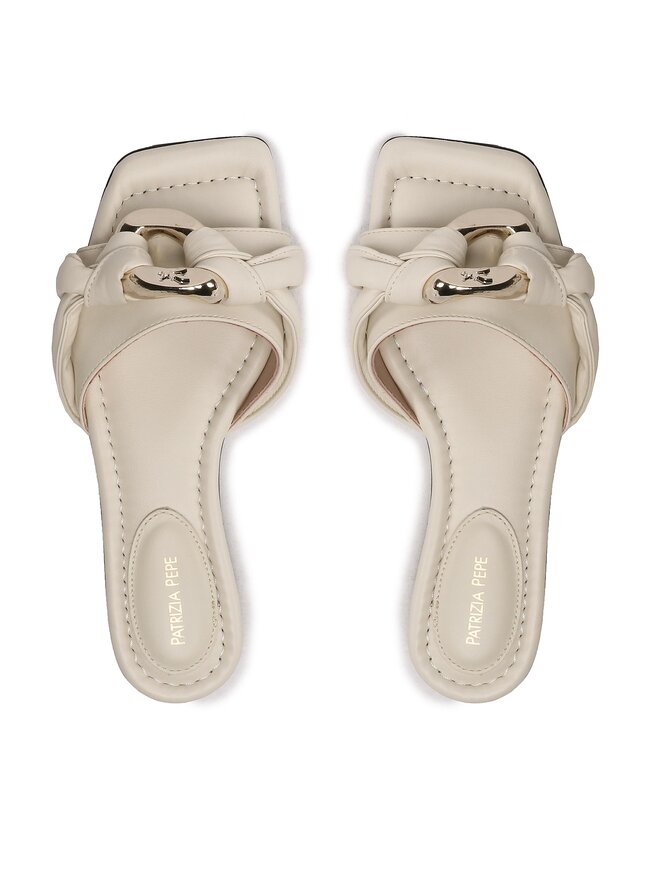 Mules sandales de bain Patrizia Pepe 8X0041 L026 W338 Beige chaussures