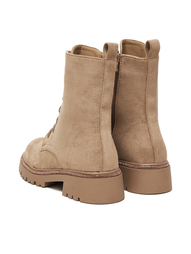 DeeZee Botines planos DeeZee 8665 Beis
