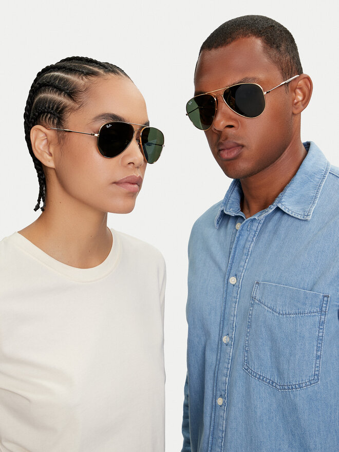 Ray-Ban Okulary przeciwsłoneczne Ray-Ban Old Aviator 0RB3825 001/31 Złoty