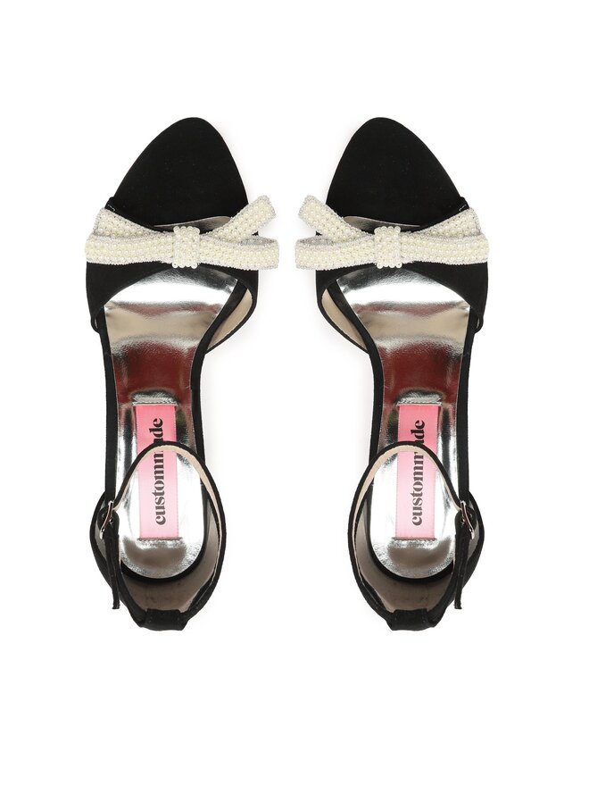 Custommade Сандали Custommade Ashley Pearl Bow 999621046 Черен