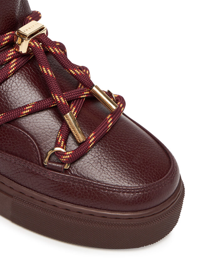 Inuikii Schneeschuhe Inuikii Full Leather Gloss 1001.001.0371 Dunkelrot