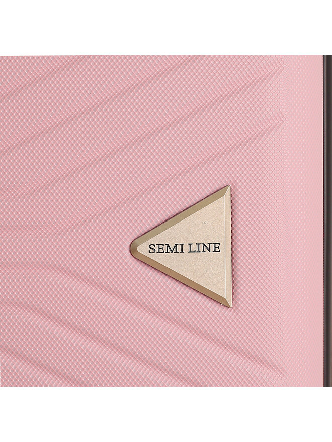 Semi Line Μεσαία Βαλίτσα Semi Line T5694-2 Ροζ