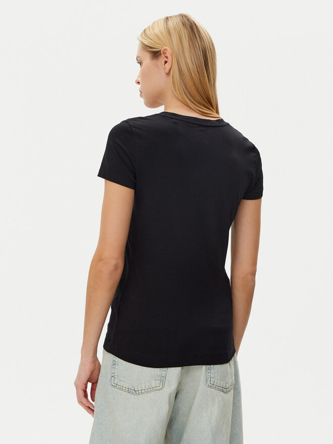 Guess Guess T-Shirt W5GI14 J1314 Μαύρο Regular Fit