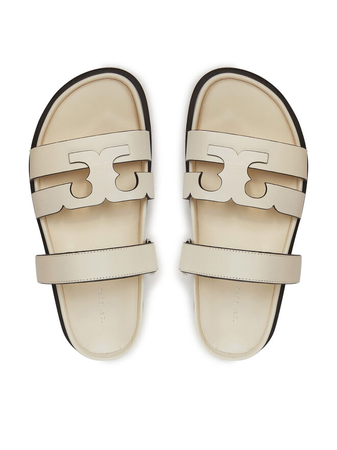 Tory Burch Klapki Tory Burch Ines Sport Slide 161636 Écru