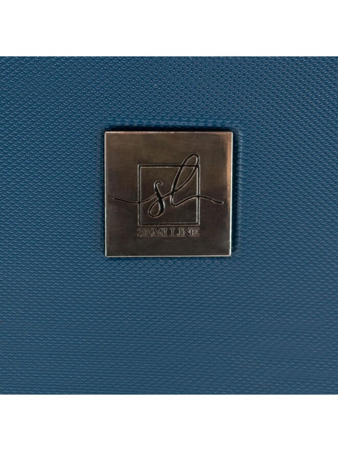 Semi Line Velik kovček Semi Line T5672-4 Mornarsko modra