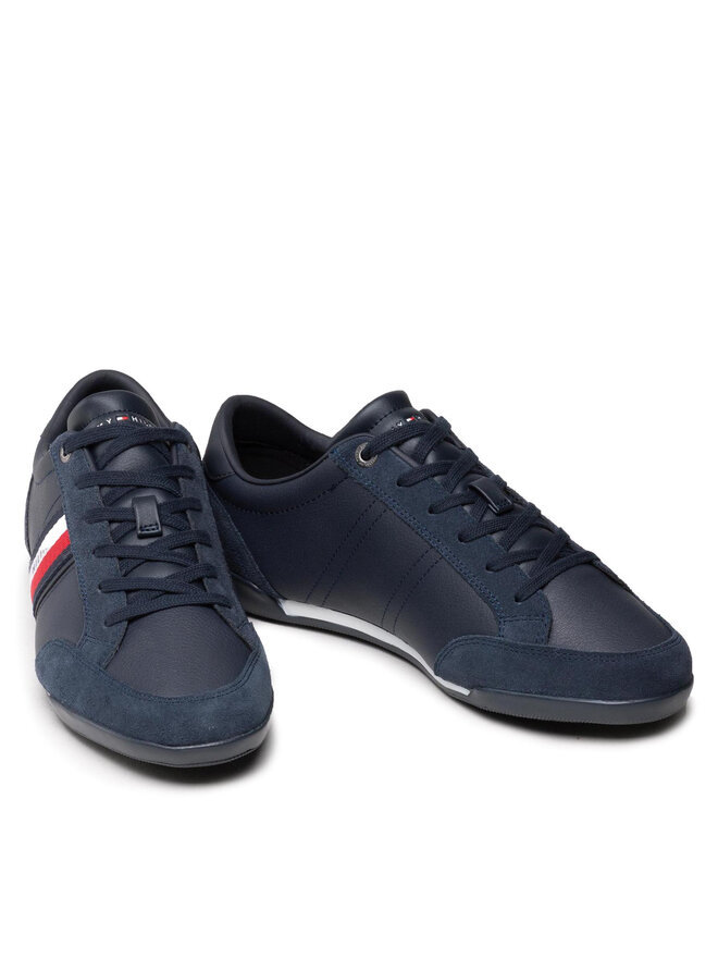 Tommy Hilfiger Αθλητικά Tommy Hilfiger Corporate Material Mix Leather FM0FM03741 Σκούρο μπλε