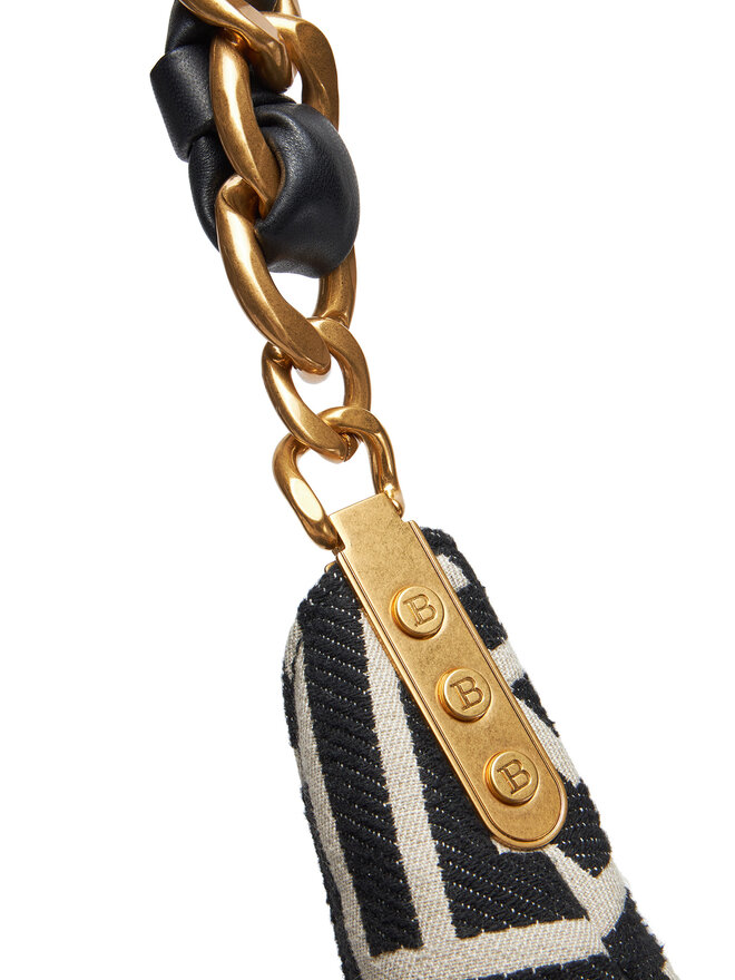 Balmain Torebka Balmain DN0BT929TJQX Czarny