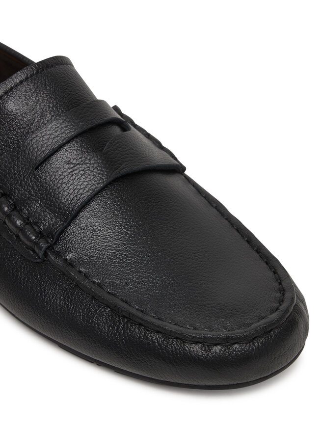 Tommy Hilfiger Mokassins Tommy Hilfiger Flag Leather Driver Loafer FW0FW09350 Schwarz