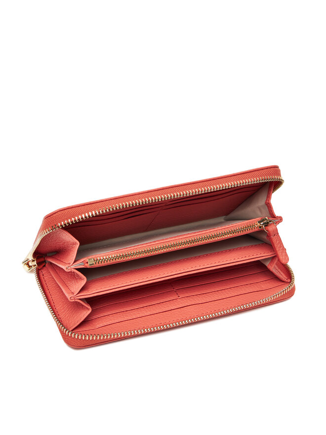 Coccinelle Cartera grande para mujer Coccinelle MW5 Metallic Soft E2 MW5 11 04 01 Coral