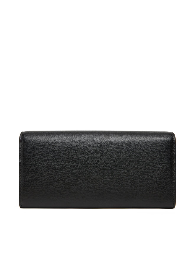 Tommy Hilfiger Große Damen Geldbörse Tommy Hilfiger Th Flag Lrg Flap AW0AW17734 Schwarz