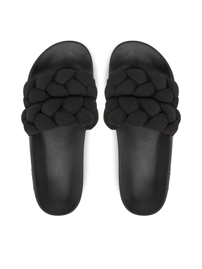 Tommy Jeans Παντόφλες Tommy Jeans Tjw Braided Slide EN0EN02764 Μαύρο