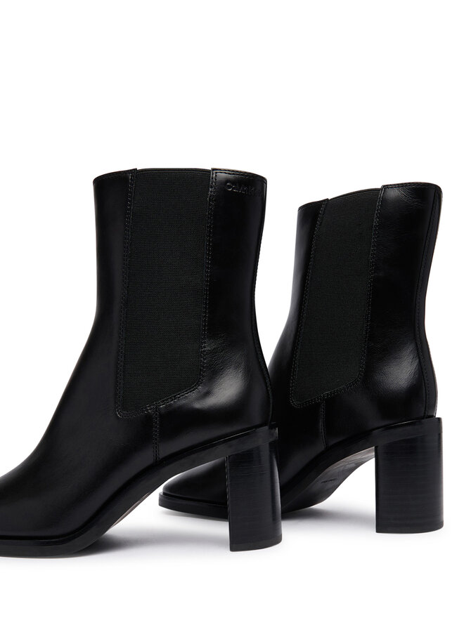 Calvin Klein Stiefeletten Calvin Klein Block Heel Chelsea Boot Lth HW0HW03177 Schwarz