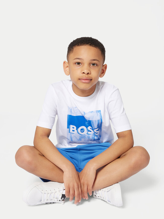 BOSS BOSS Camiseta J52044 S Blanco Regular Fit