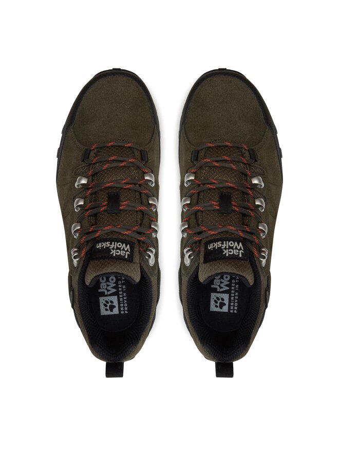 Jack Wolfskin Трекінгові черевики Jack Wolfskin Refugio Texapore Low M 4049851 Зелений