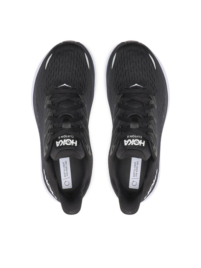Hoka Взуття для бігу Hoka W Clifton 8 Wide 1121374 Чорний