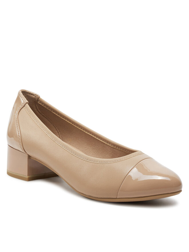 Caprice Czółenka Caprice 9-22500-42 Beżowy
