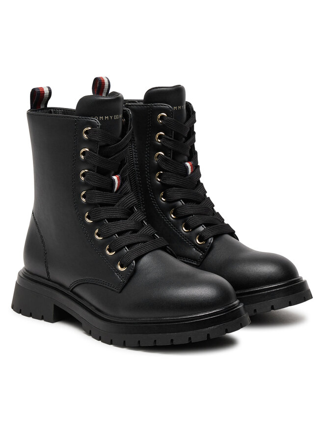 Tommy Hilfiger Botas Tommy Hilfiger Lace-Up Bootie T3A5-33569-1351 M Negro