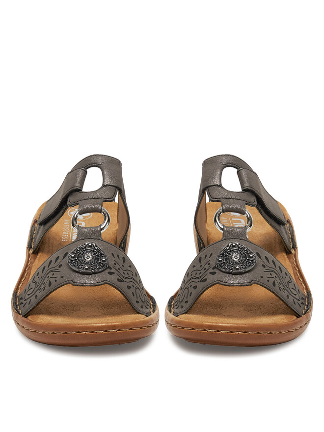 Rieker Pantoletten Rieker 608K1-45 Grau