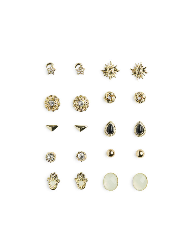 Pieces Set 20 perechi de cercei Pieces Pclona Mega Pack Earrings D2d 17153167 Auriu