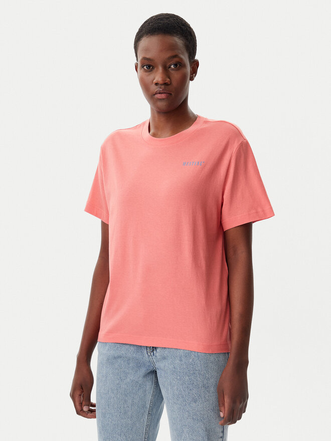 Mustang Mustang T-Shirt Floris 1016145 Korallenfarben Relaxed Fit