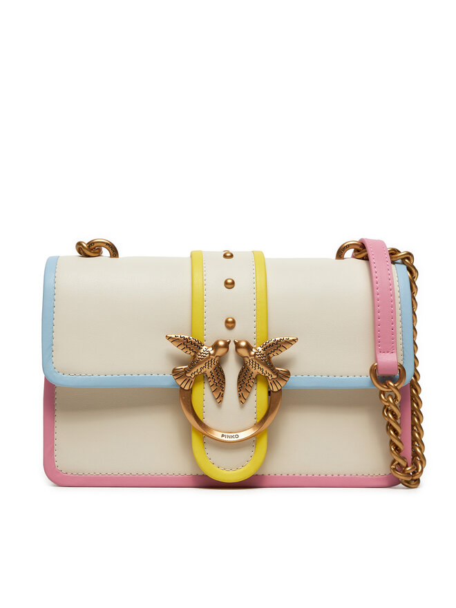 PINKO Geantă Pinko Love One Mini Cl PE 24 PLTT 100059 A1K1 Écru