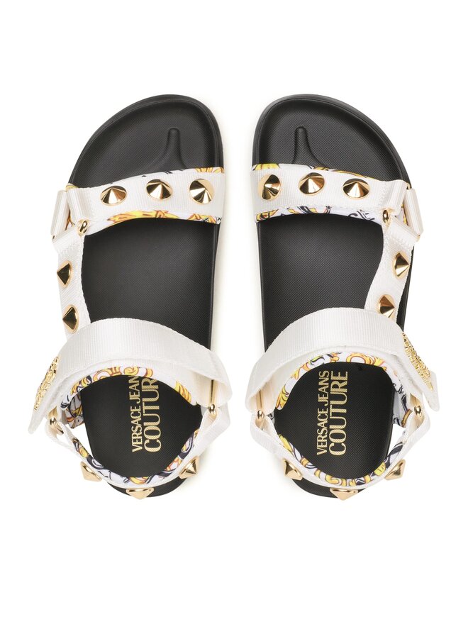 Sandały Versace Jeans Couture 74VA3SM2 ZS187 Biały | eobuwie.com.pl