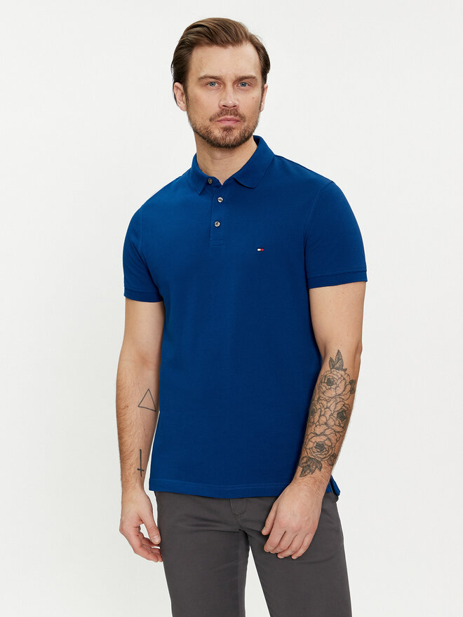 Tommy Hilfiger Tommy Hilfiger Poloshirt 1985 MW0MW17771 Blau Slim Fit