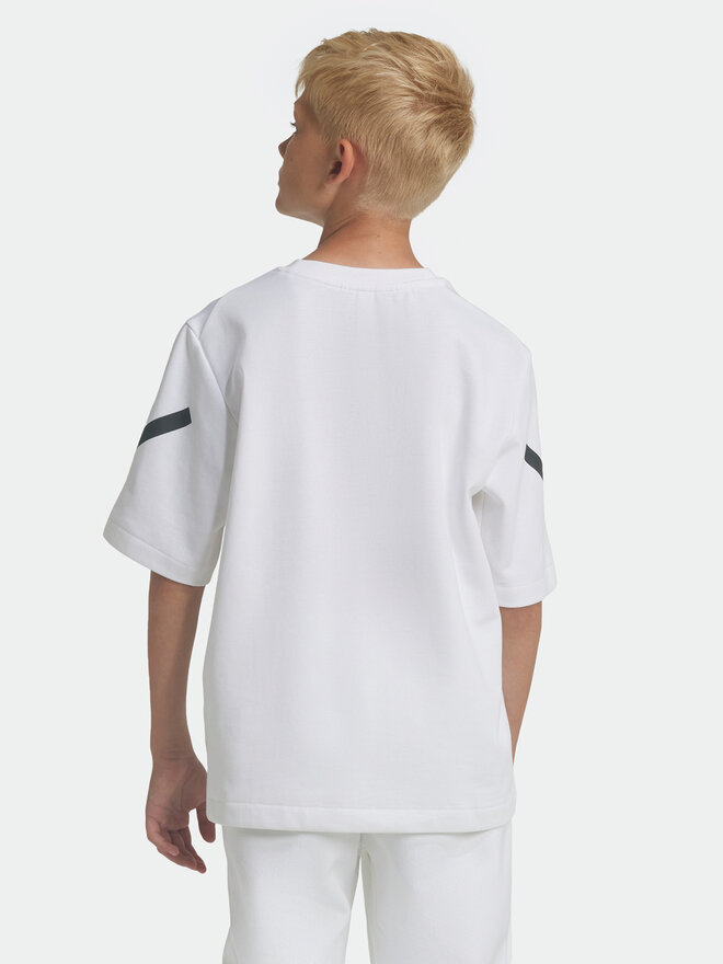 adidas adidas Marškinėliai Z.N.E. JJ4144 Balta Loose Fit