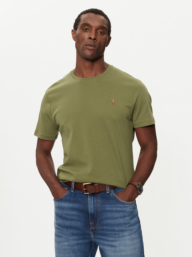 Polo Ralph Lauren Polo Ralph Lauren Marškinėliai 710740727084 Žalia Slim Fit