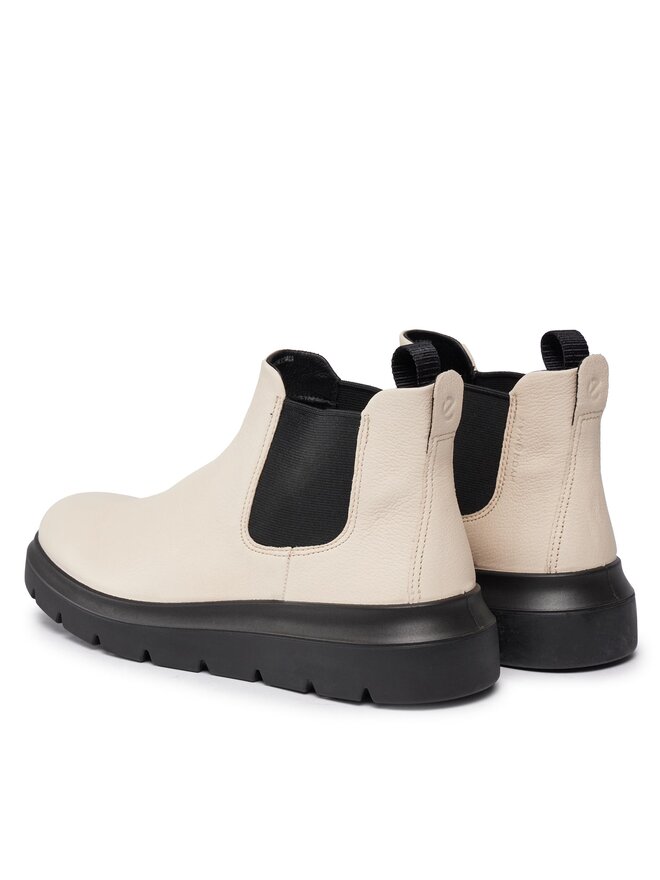 ECCO Kotníková obuv s elastickým prvkem ECCO Nouvelle 216233-01378 Écru