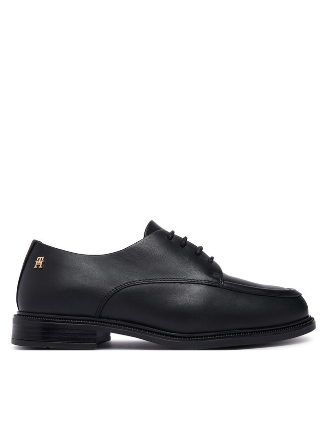 Tommy Hilfiger Oxford Schuhe Tommy Hilfiger Classoc Leather Derby FW0FW09487 Schwarz