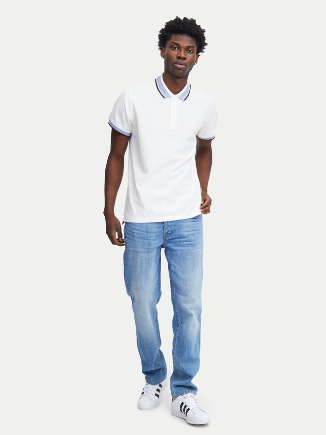 Blend Blend Polo marškinėliai 20716479 Balta Regular Fit