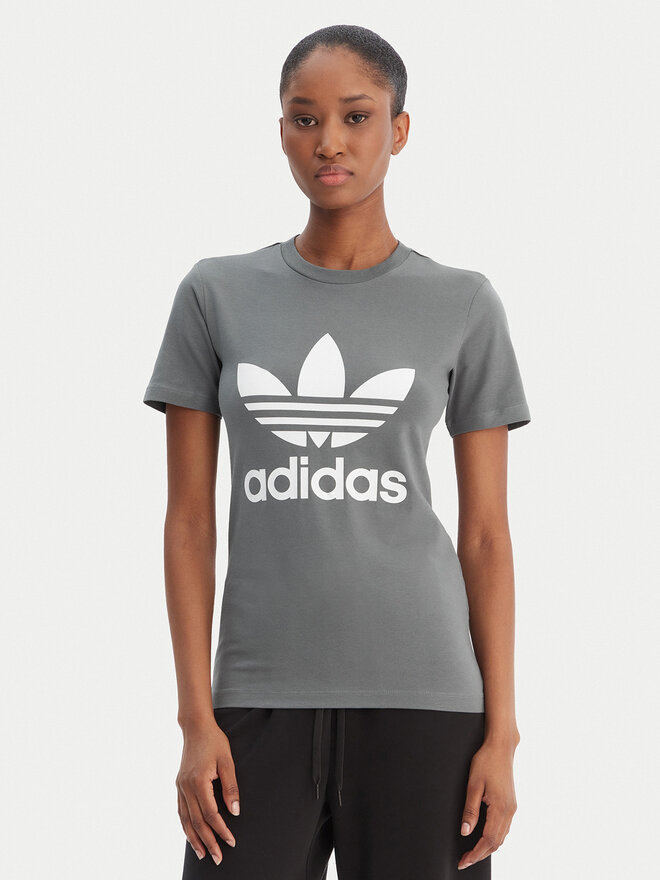 adidas adidas Футболка adicolor Classics Trefoil GN2903 Сірий Regular Fit