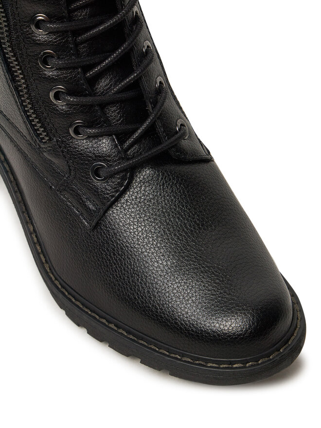 Jana Schnürstiefeletten Jana 8-25267-43 Schwarz