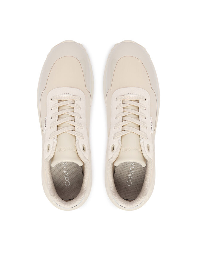 Calvin Klein Sneakers Calvin Klein Eva Runner Lace Up Mat Mix YW0YW02016 Beige