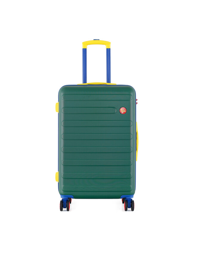 Semi Line Μεσαία Βαλίτσα Semi Line T5846-2 Πράσινο