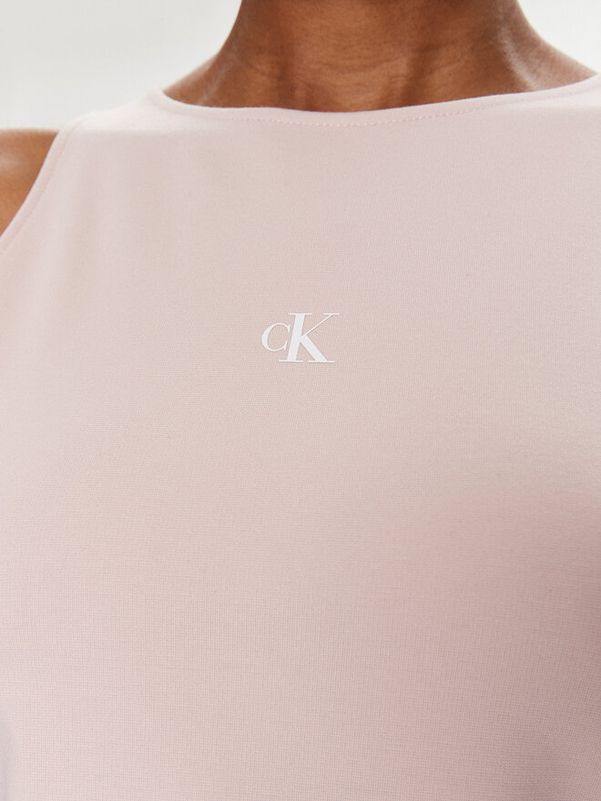 Calvin Klein Jeans Calvin Klein Jeans Felső Archival J20J223107 Rózsaszín Slim Fit