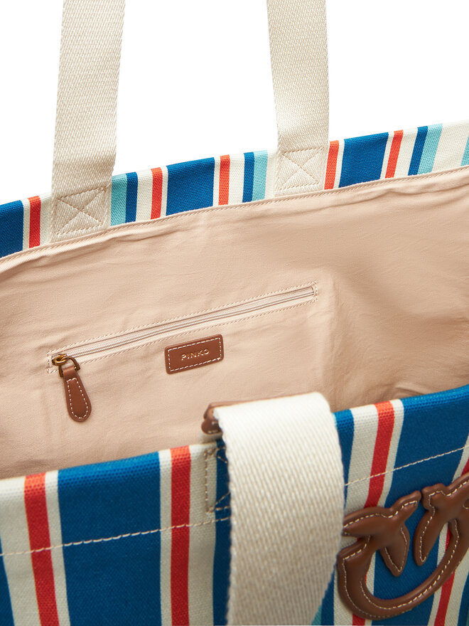 PINKO Torebka PINKO Shopping Bag Extra PE 25 PLTT 104754 A2G5 Niebieski