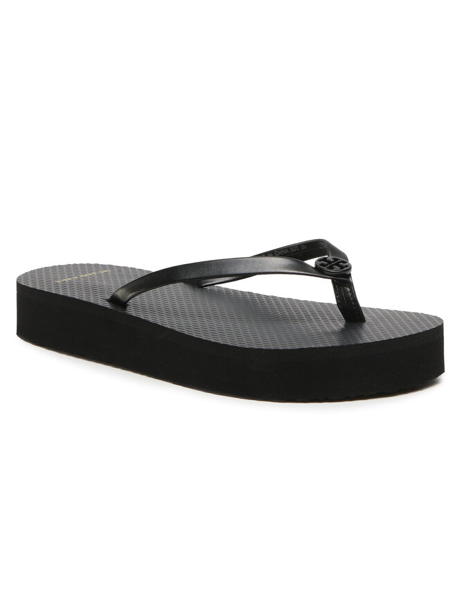 Tory Burch В'єтнамки Tory Burch Flatform Flip Flop 81261 Чорний