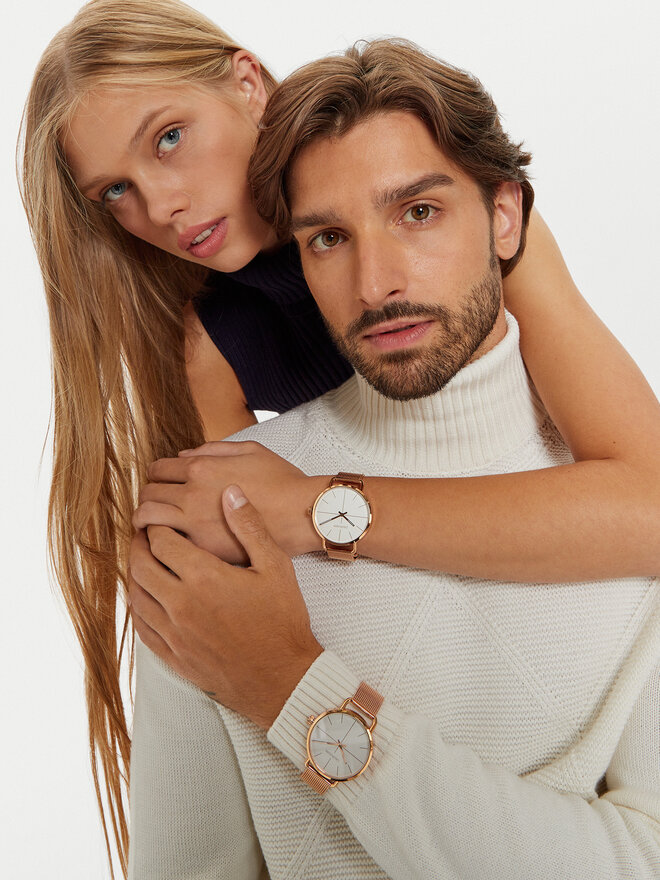 Calvin Klein Hodinky Calvin Klein Even K7B21626 Růžová