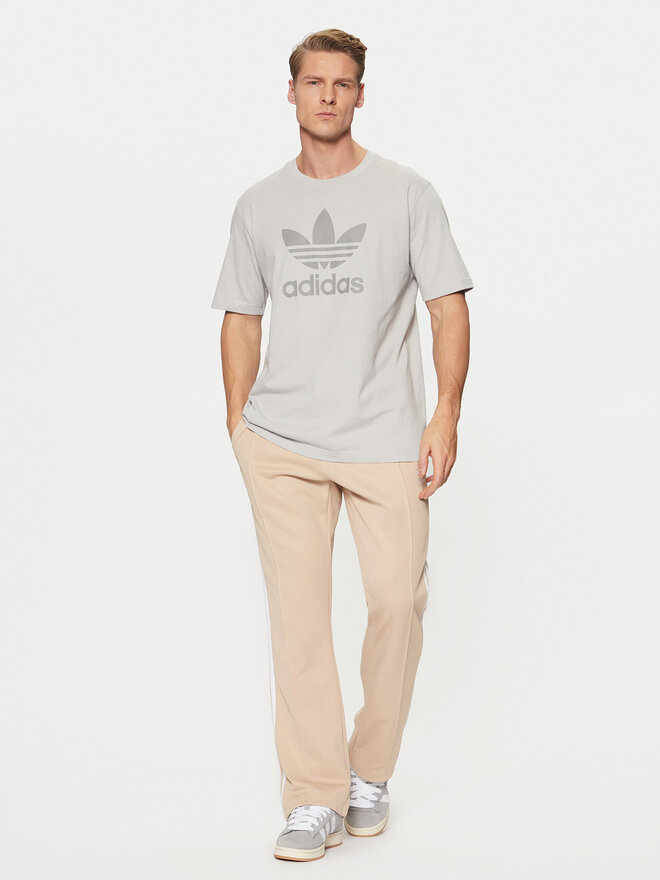 adidas adidas Футболка adicolor Trefoil JP2548 Сірий Regular Fit