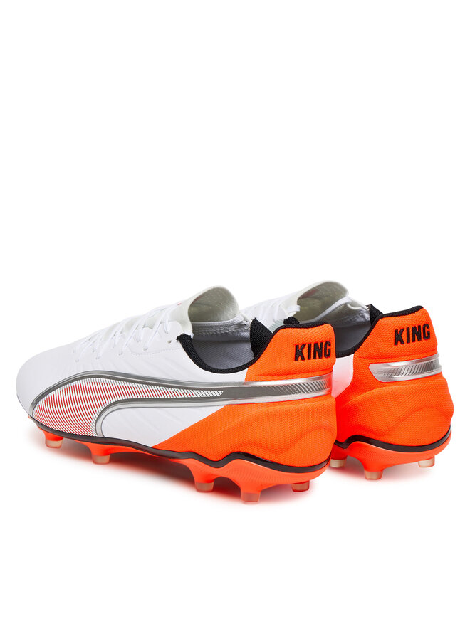Puma Ποδοσφαιρικά Παπούτσια Puma King Match Fg/Ag 108832 01 Λευκό