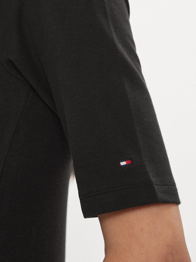 Tommy Hilfiger Tommy Hilfiger Polo WW0WW39820 Μαύρο Slim Fit